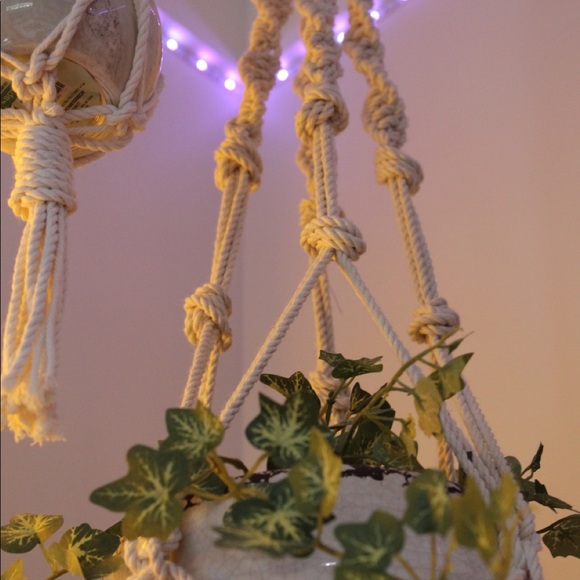 Hand Made Macrame Pot Hangers - Picture 4 of 5
